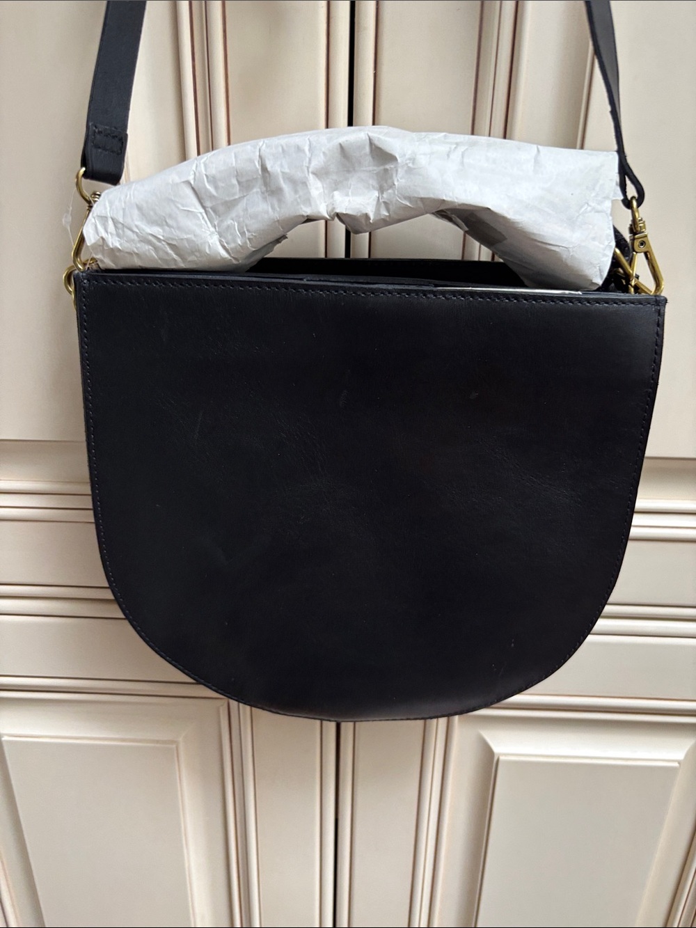 MADEWELL Black Saddle Crossbody Bag - Women brand new - Picture 2 of 8